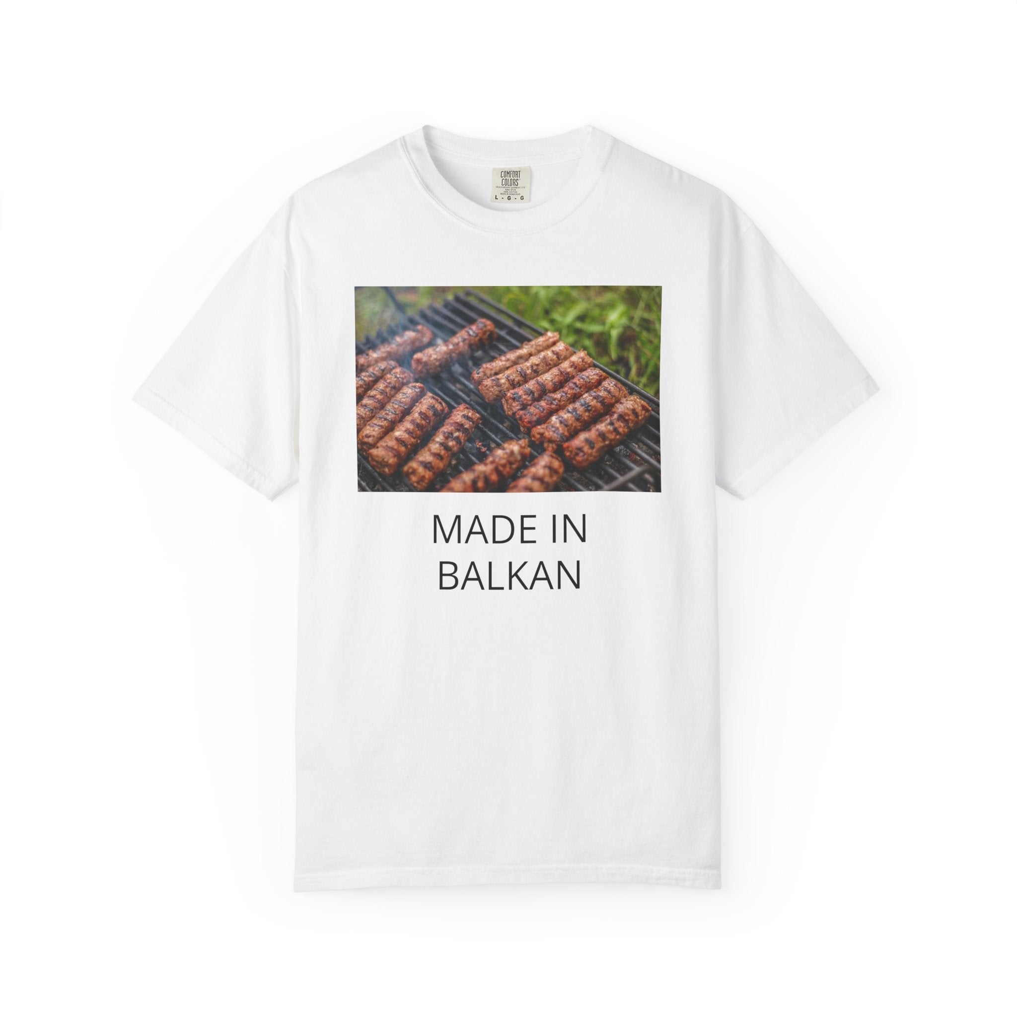 Made in Balkan Cevapi Grill T-shirt | Balkan Cuisine Shirt