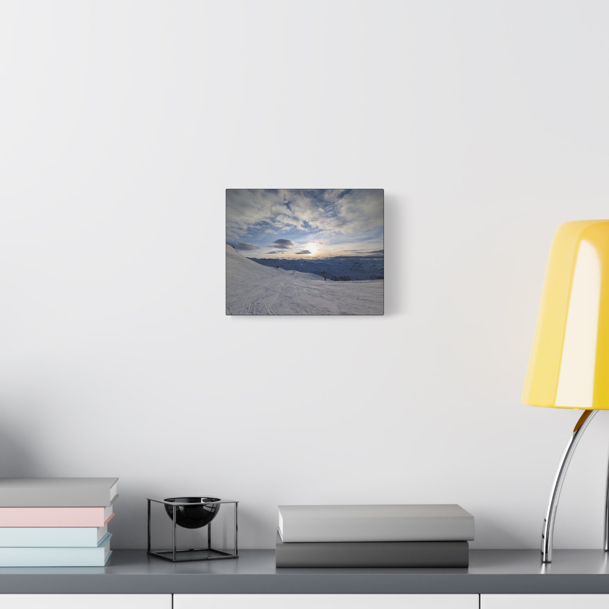 Canvas Snowy Mountain Sunset Matte