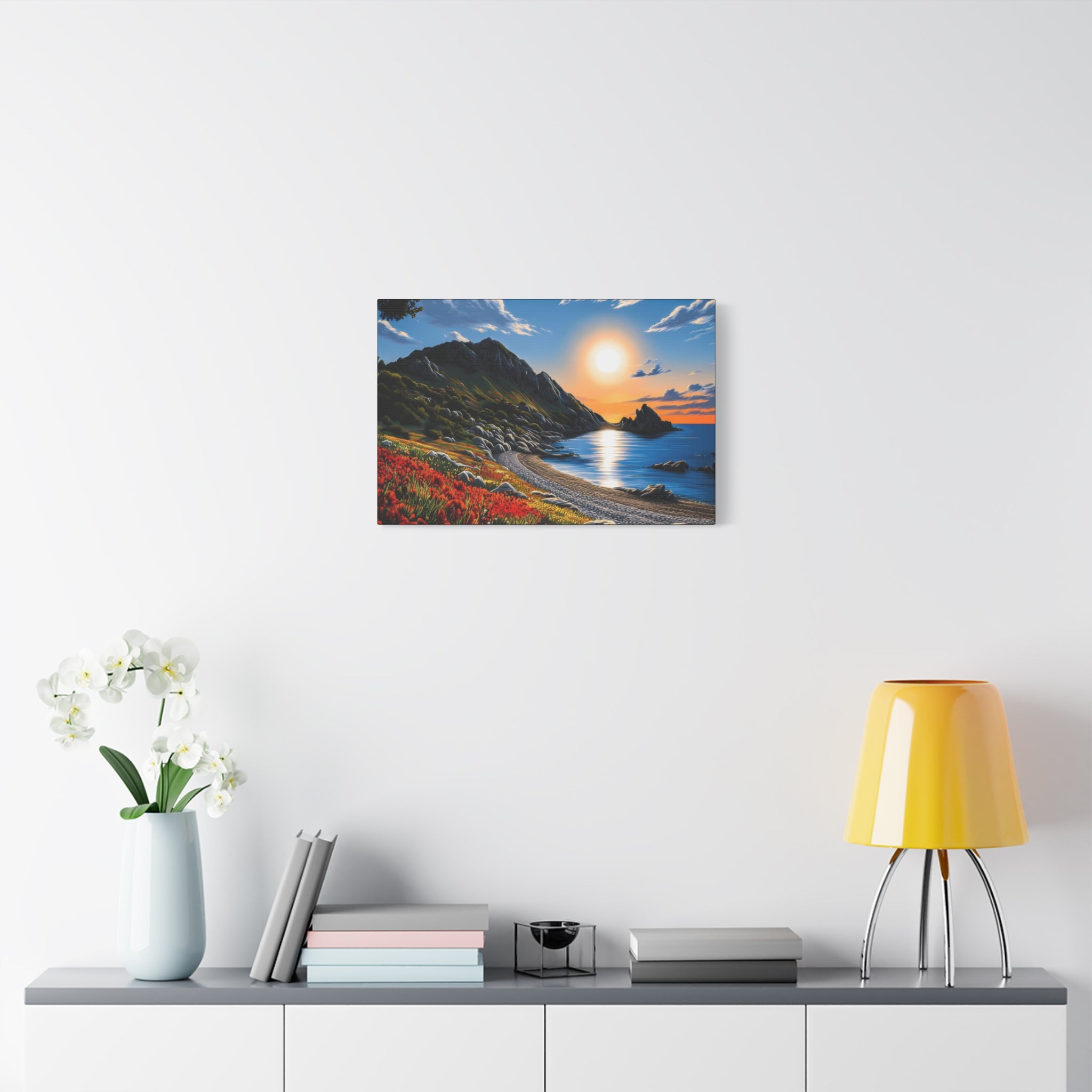 Sunset Coastal Canvas Print