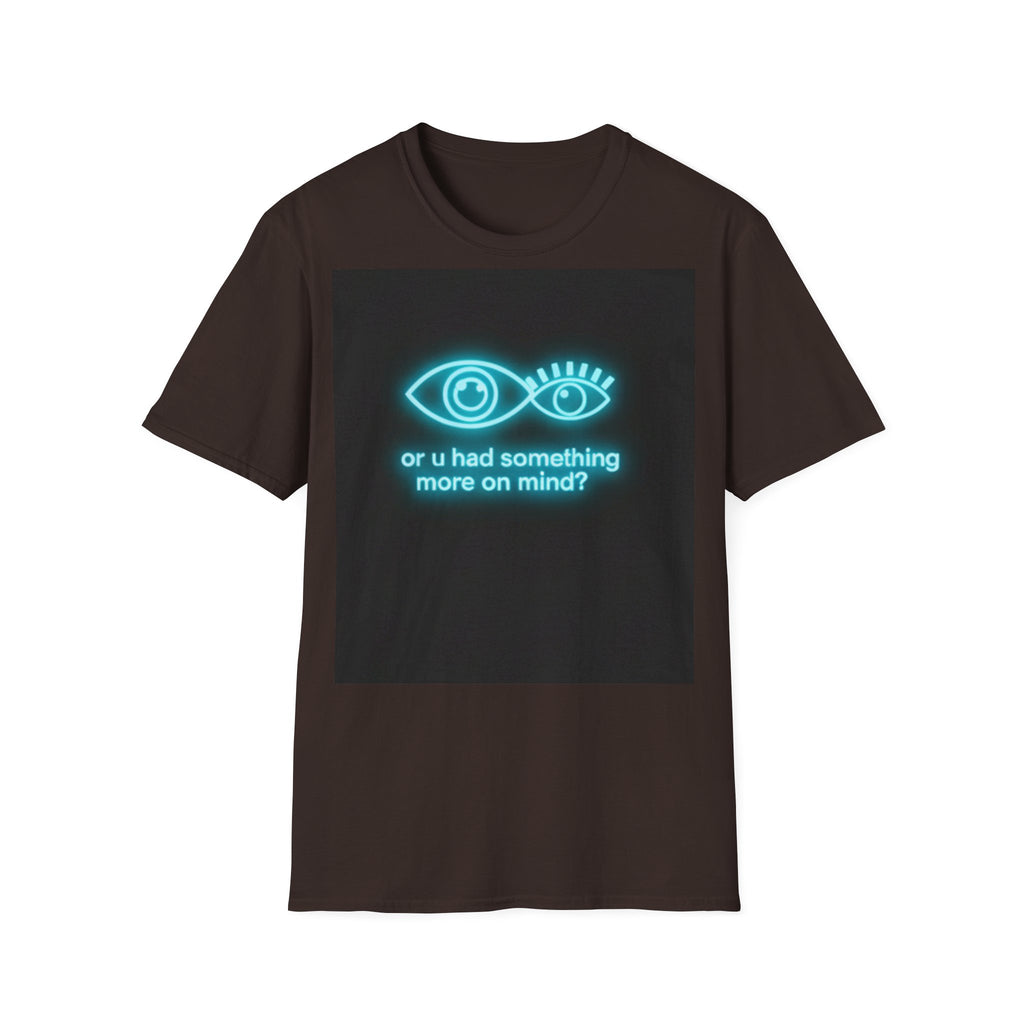 neon eyes illustration or u had something more on mind? T-Shirt | graphic tee, minimalist neon design