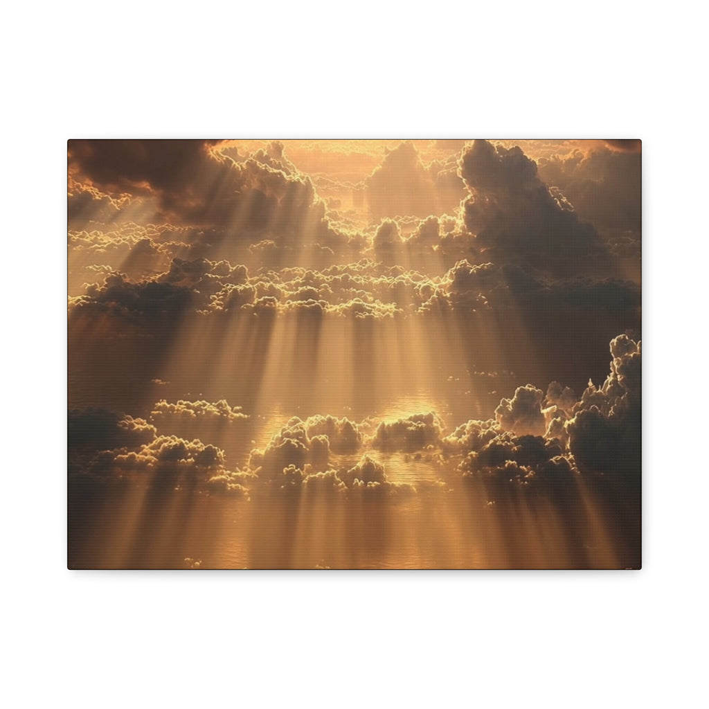 Canvas Sunlight Through Clouds Wall Art