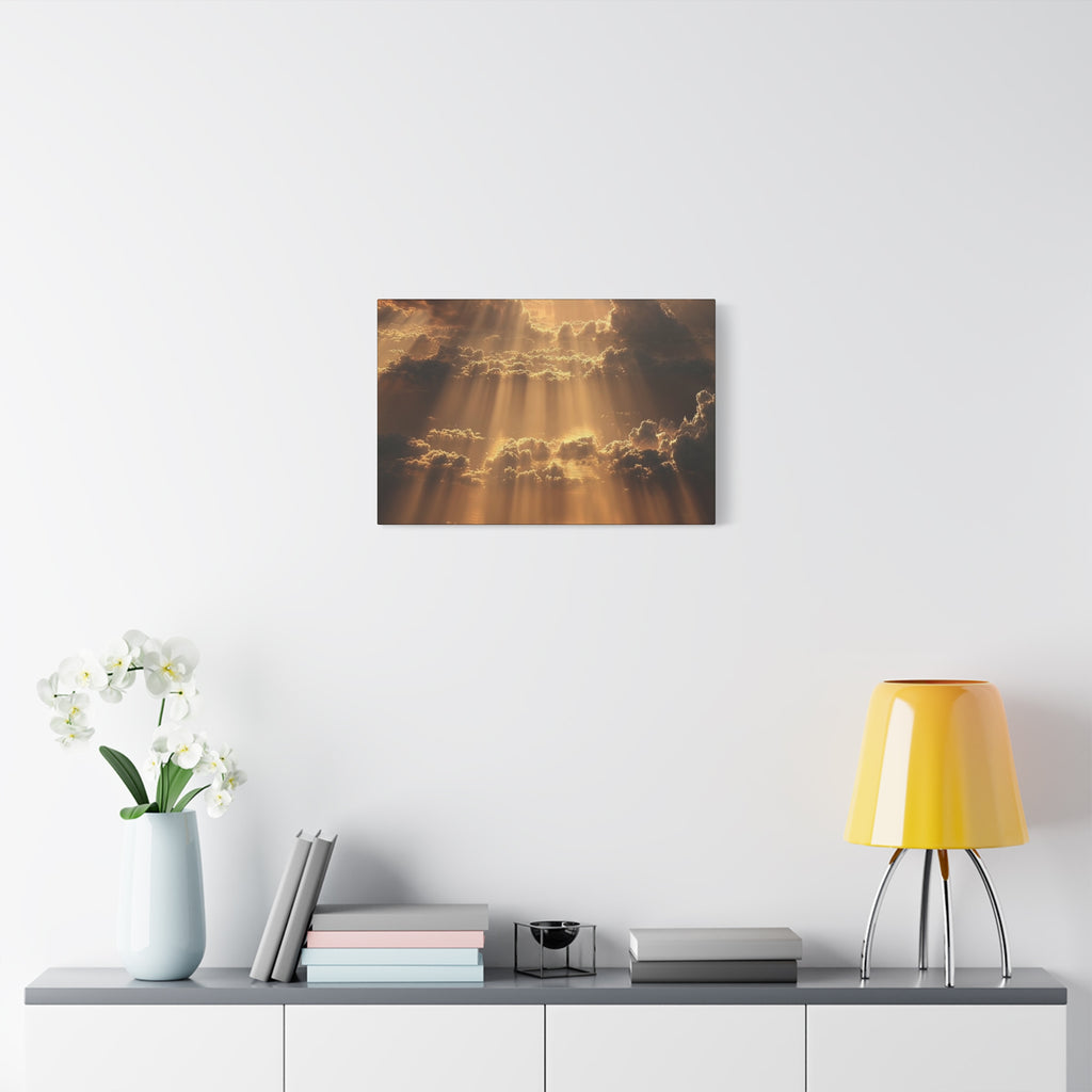 Canvas Sunlight Through Clouds Wall Art