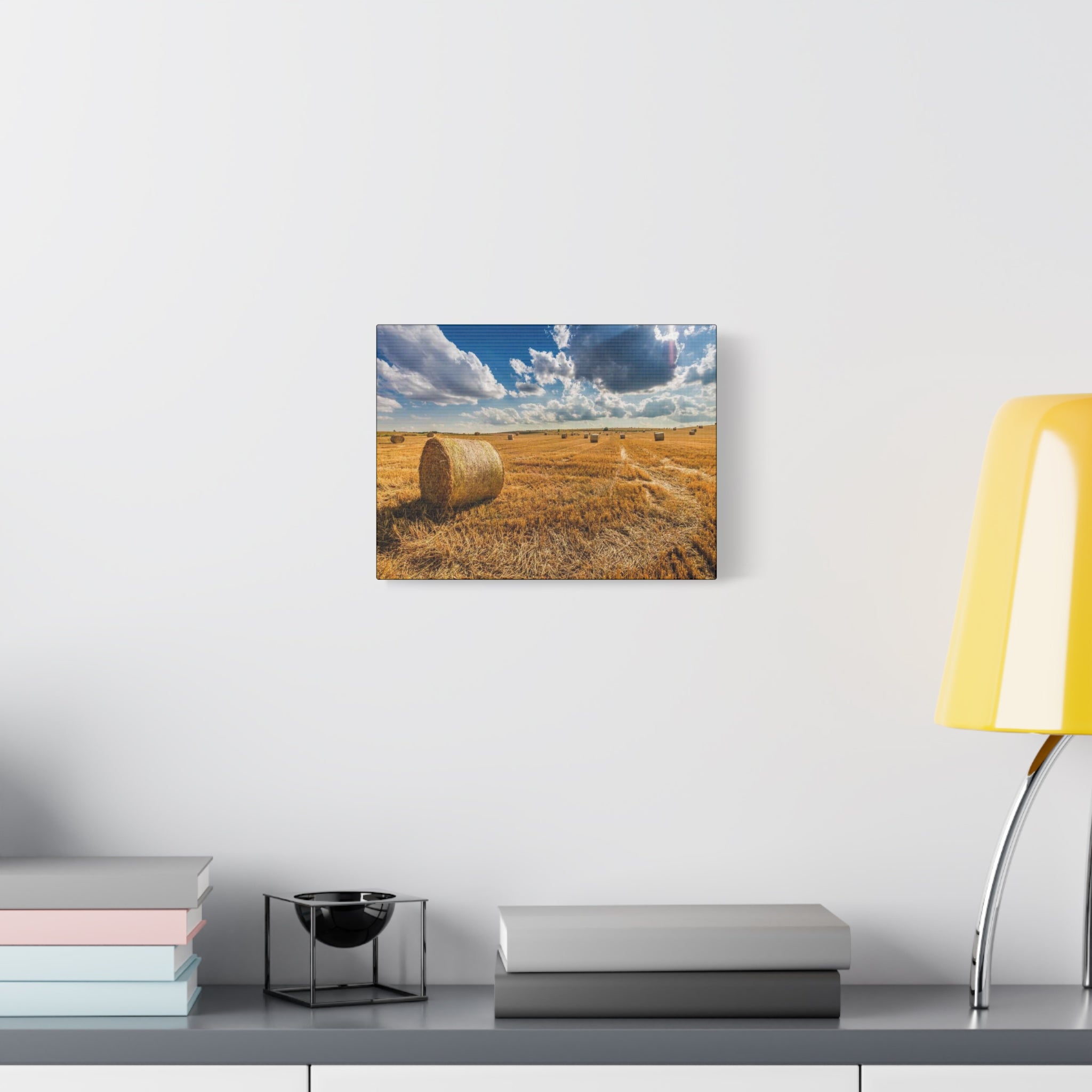 Canvas Hay Bale Field