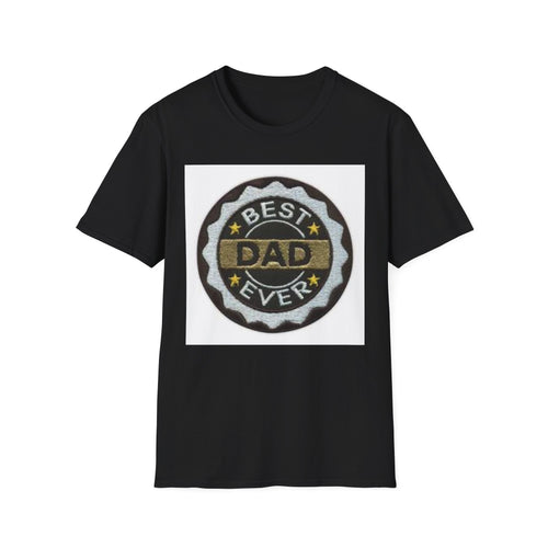 Best Dad Ever Badge T-Shirt | Vintage Medal Father Design