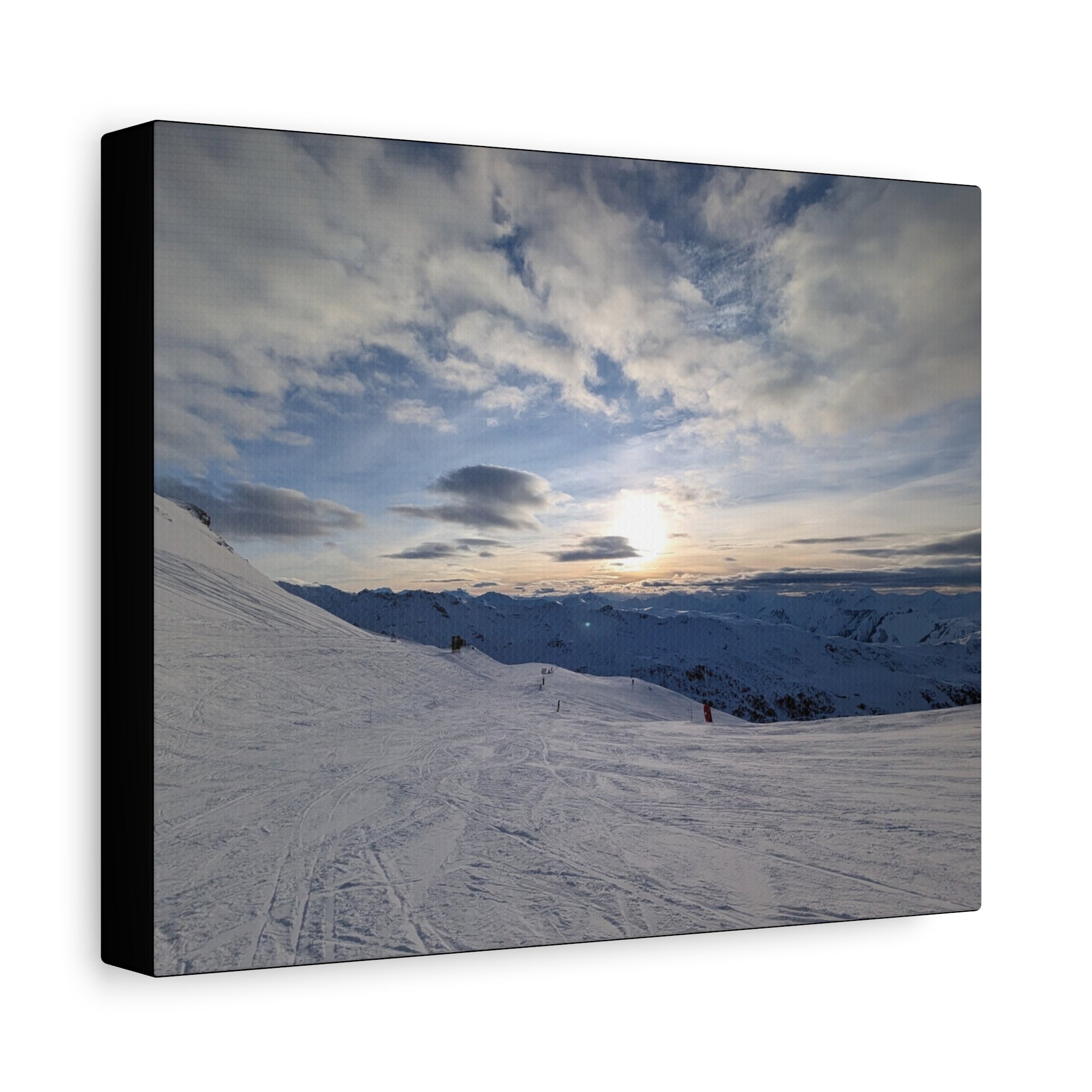 Canvas Snowy Mountain Sunset Matte