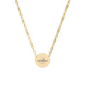 Mini Circle Necklace (Engraving)