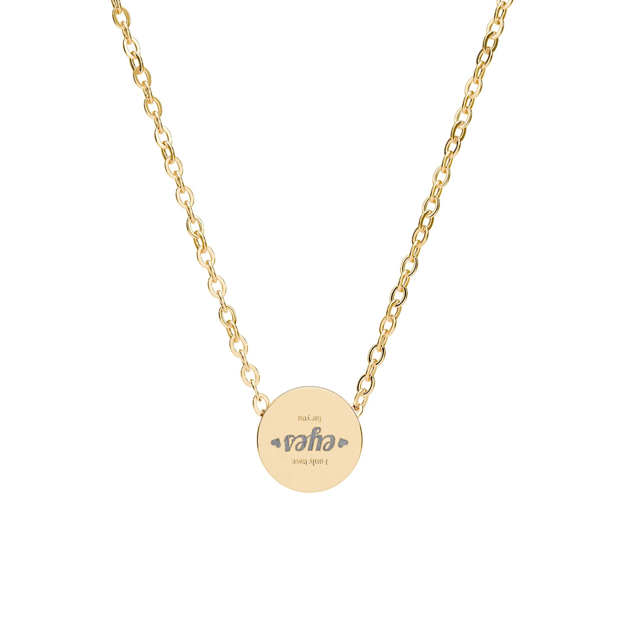 Mini Circle Necklace (Engraving)