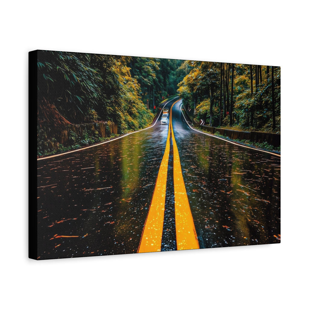 Canvas Sunrise Mountain Reflection Matte
