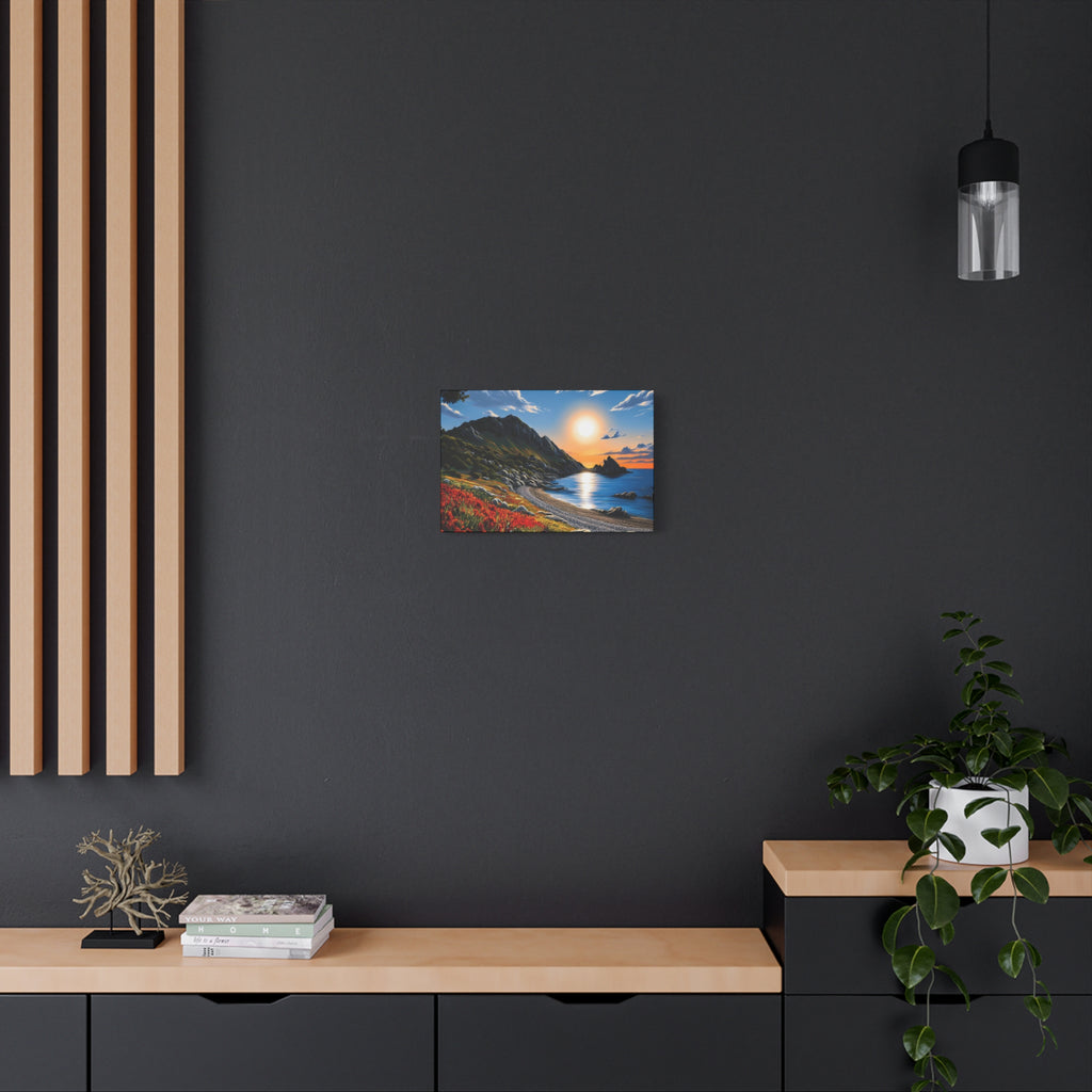 Sunset Coastal Canvas Print