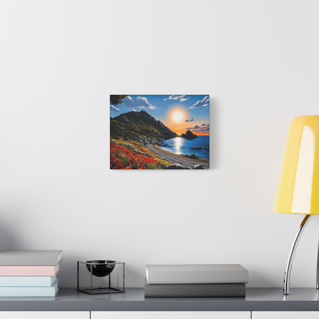 Sunset Coastal Canvas Print