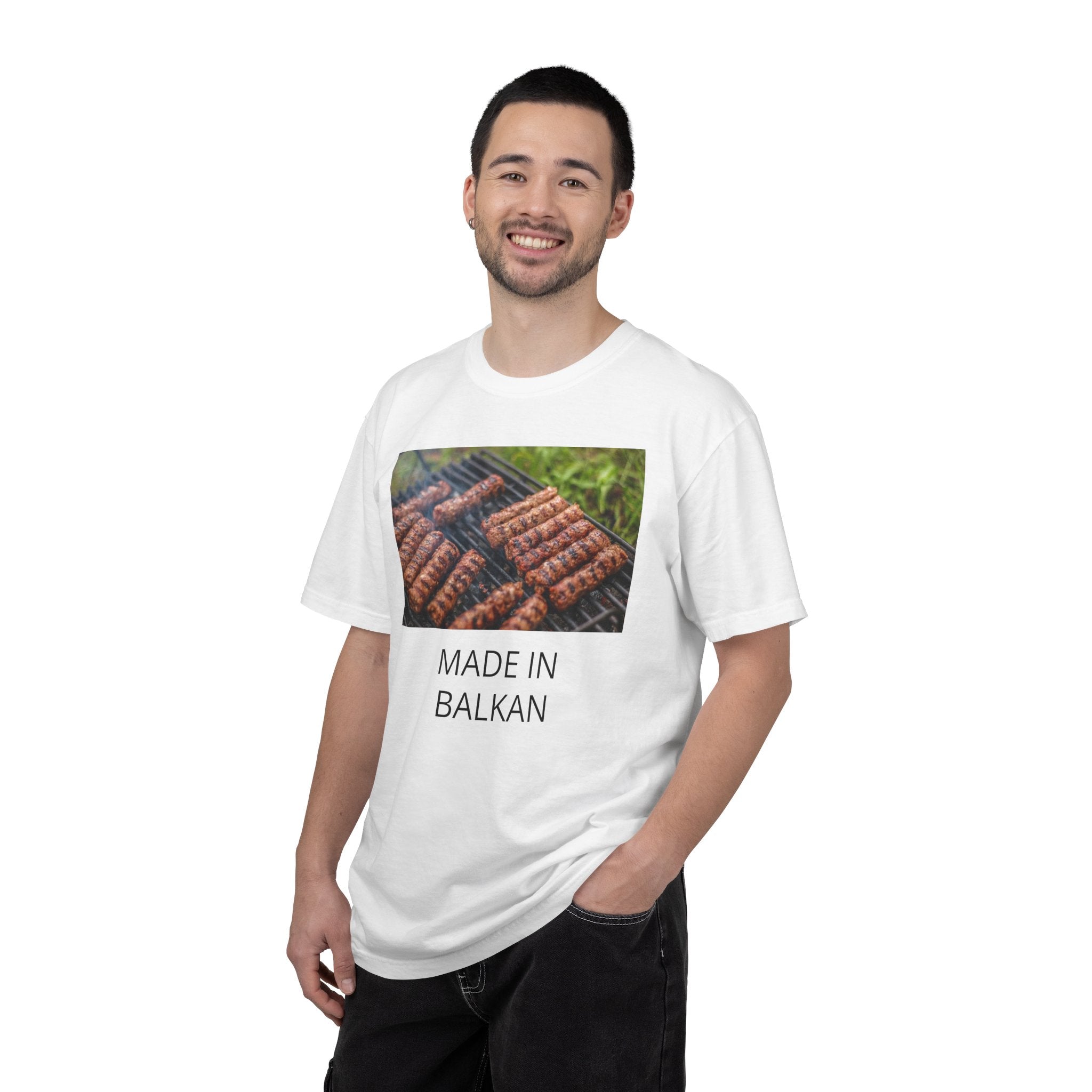 Made in Balkan Cevapi Grill T-shirt | Balkan Cuisine Shirt