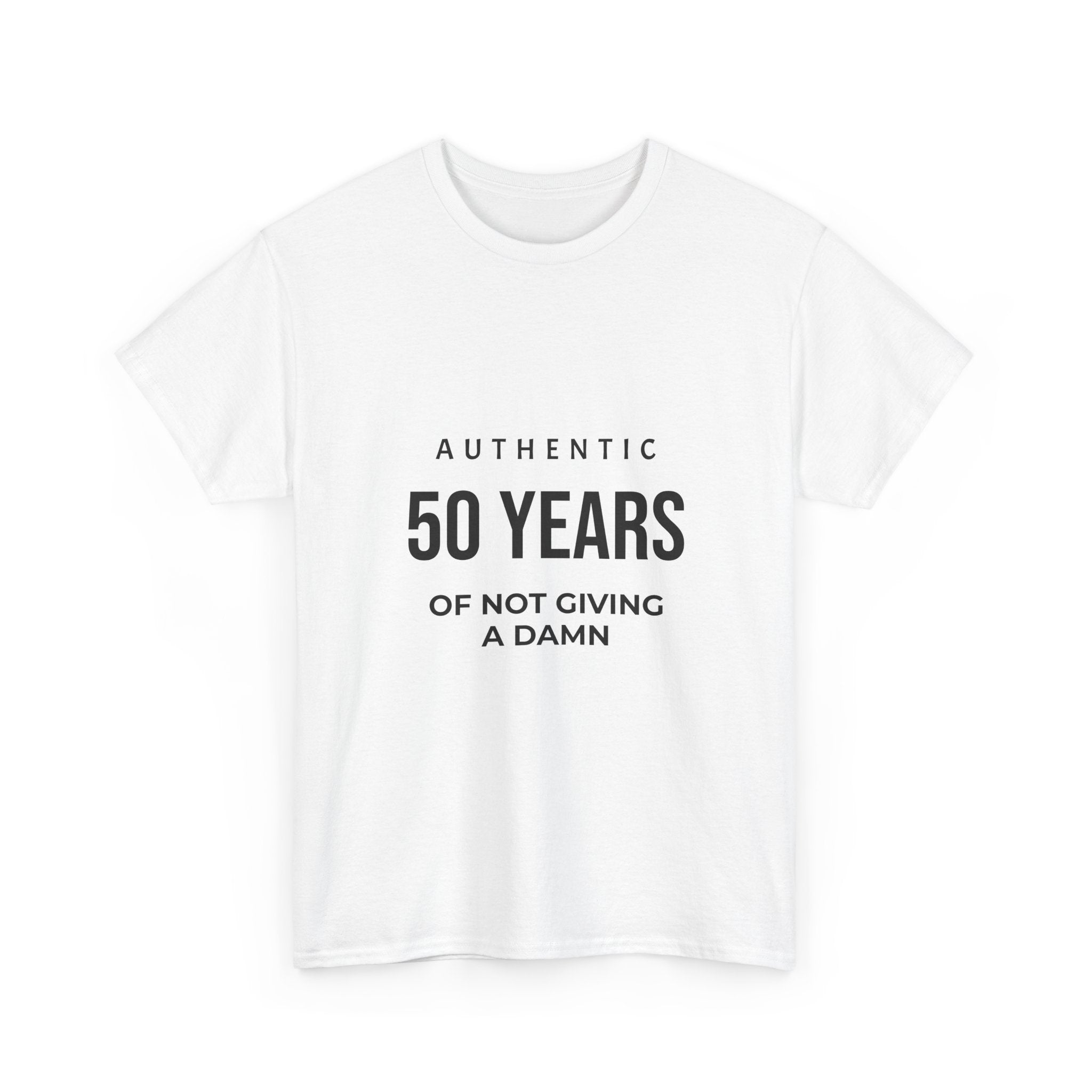 Authentic 50 Years of Not Giving a Damn T-Shirt | 50th Birthday Tee