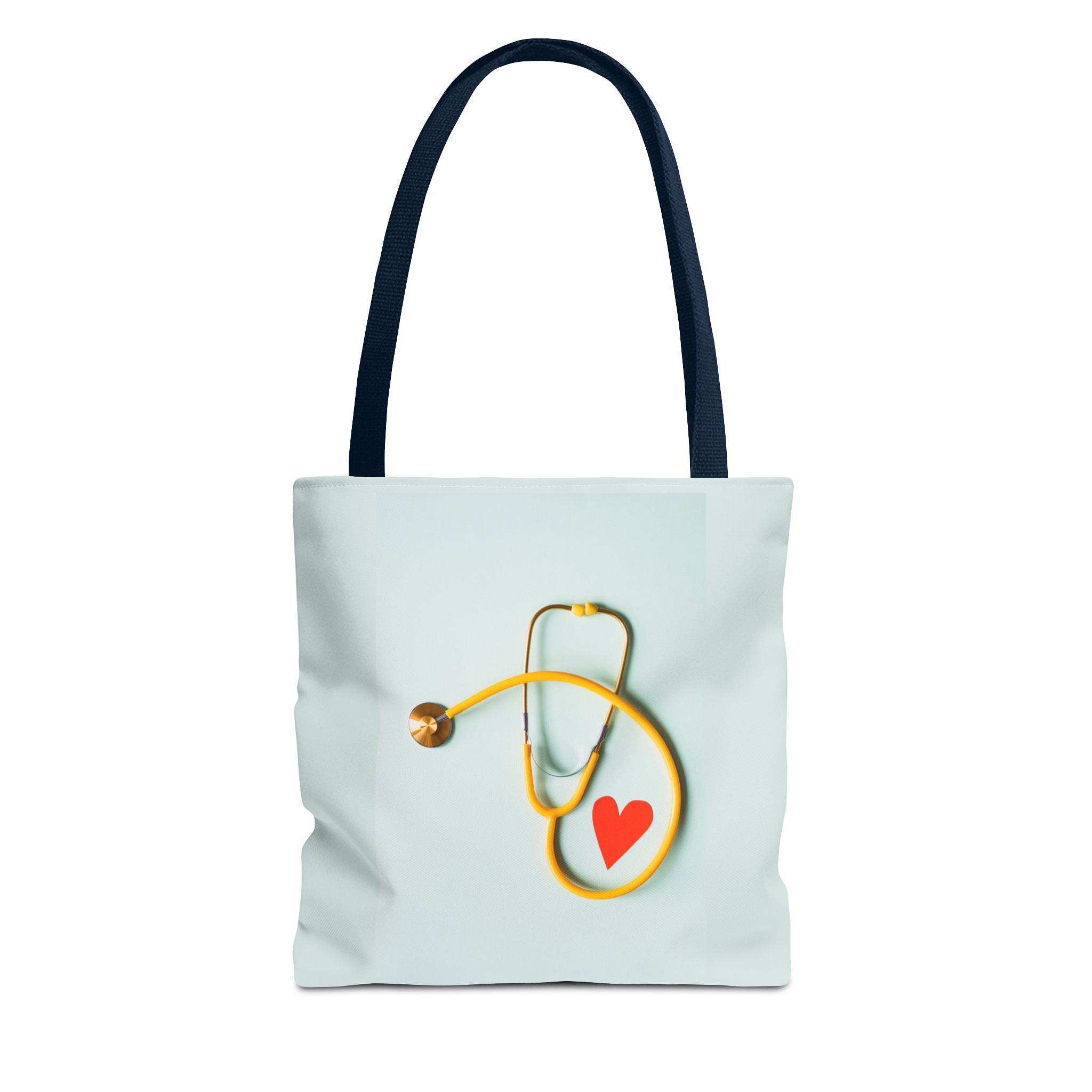 Stethoscope Heart Tote Bag | Nurse Medical Illustration