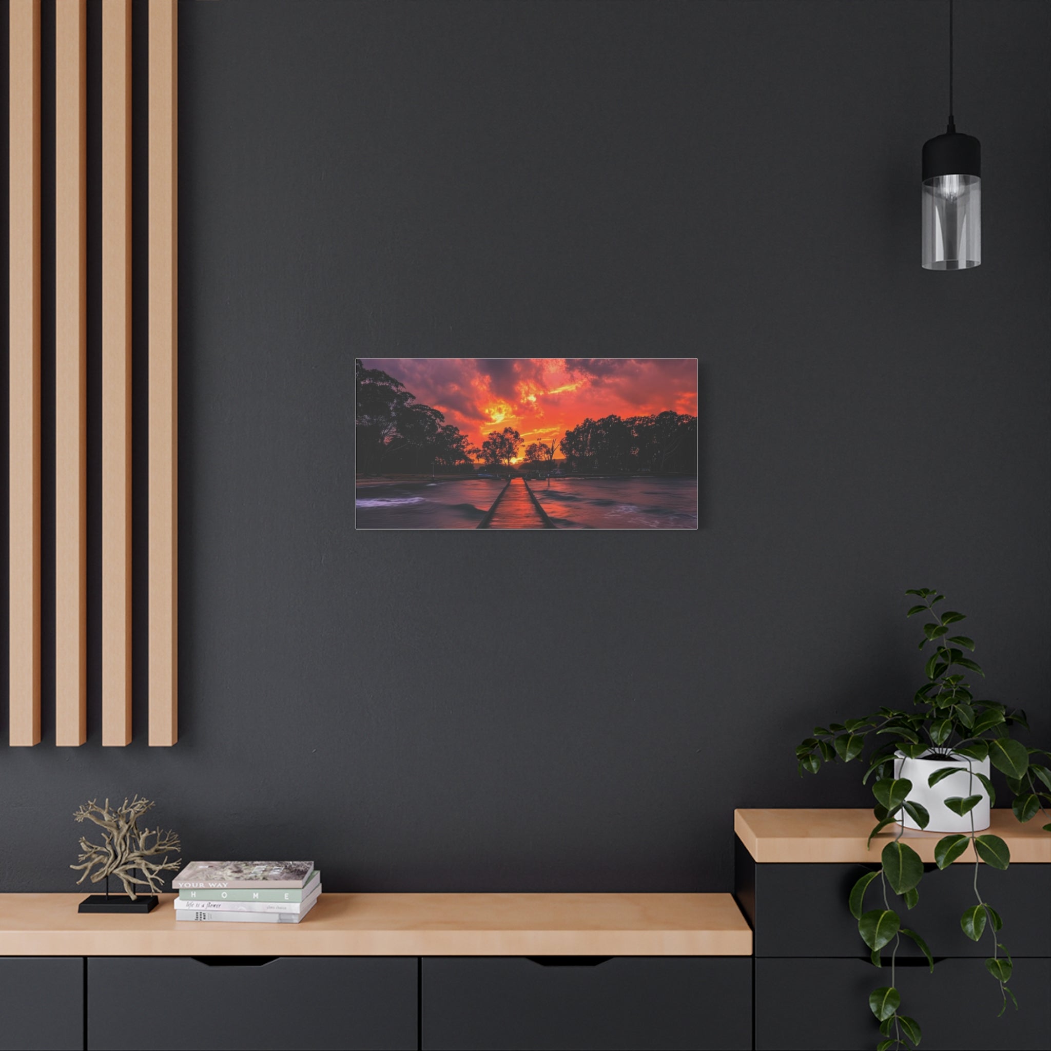 Sunset Pier Canvas