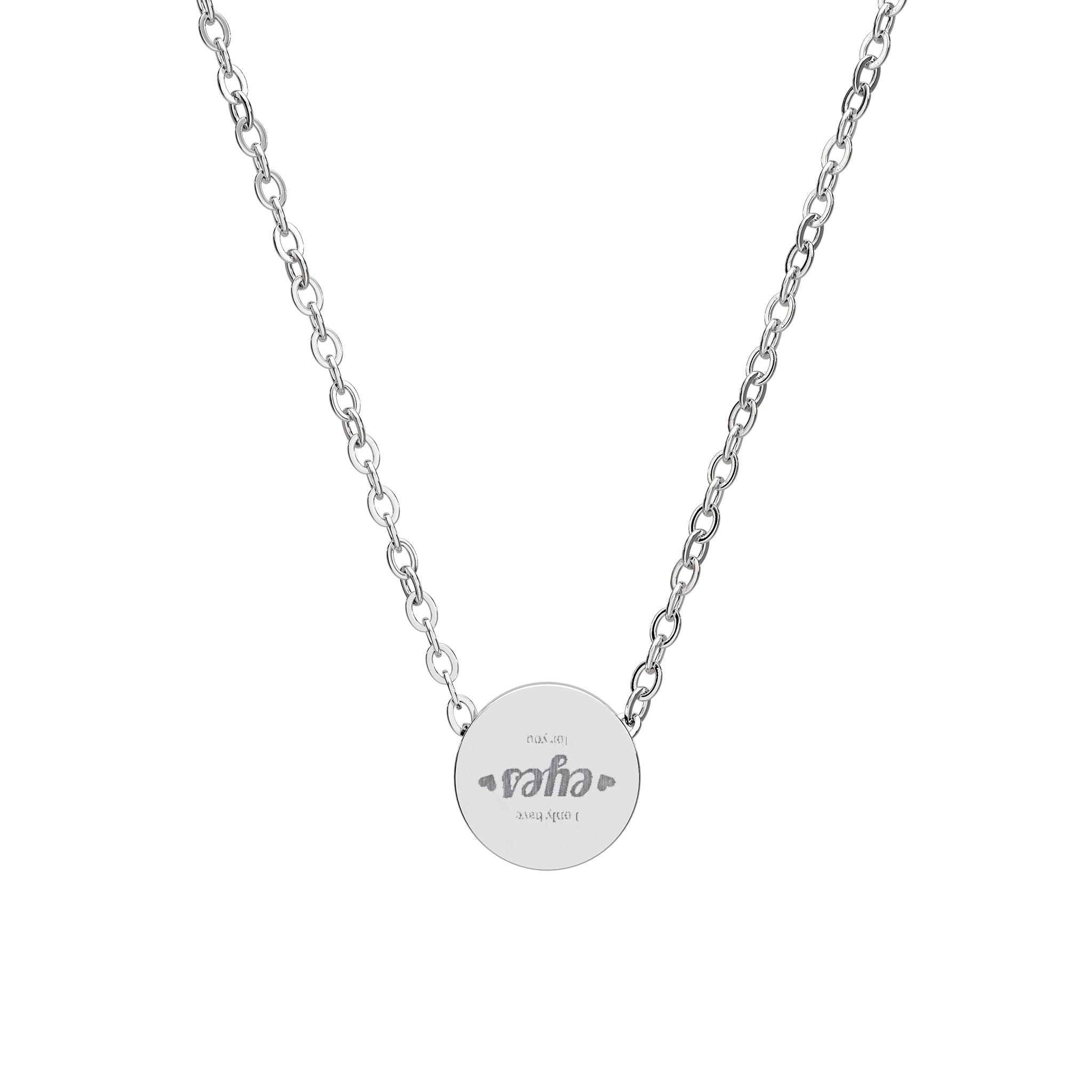 Mini Circle Necklace (Engraving)