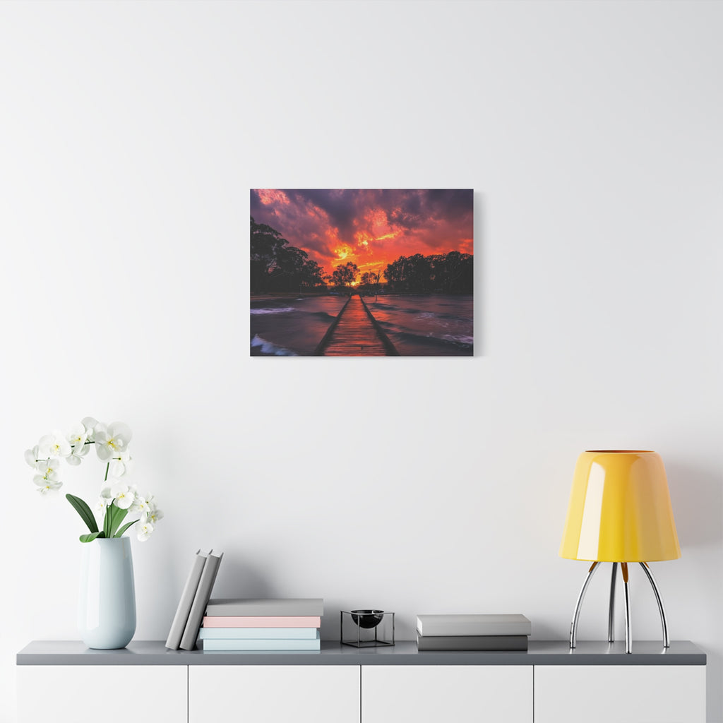 Sunset Pier Canvas